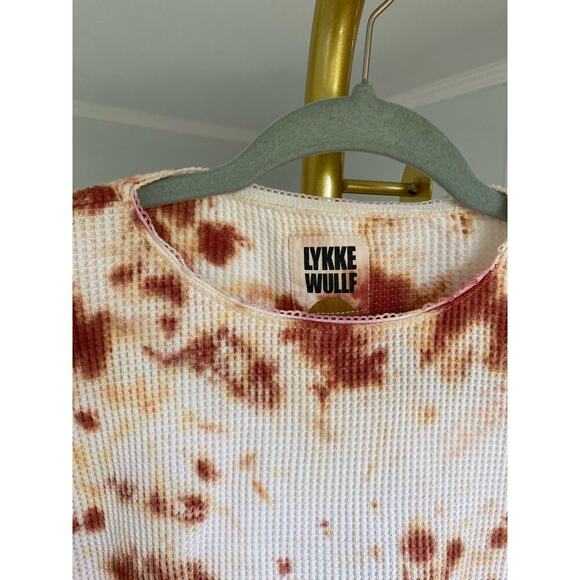 Downtown streetwear Lykke Wullf Madison tie dye long sleeve shirt 100% cotton - Picture 3 of 8